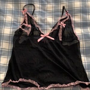 Victoria’s Secret lace and mesh camisole
